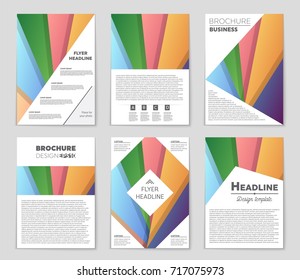 Abstract vector layout background set. For art template design, list, front page, mockup brochure theme style, banner, idea, cover, booklet, print, flyer, book, blank, card, ad, sign, sheet,, a4.