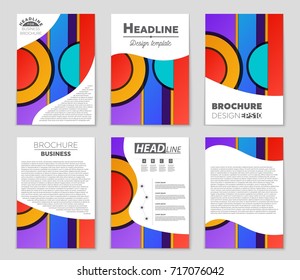Abstract vector layout background set. For art template design, list, front page, mockup brochure theme style, banner, idea, cover, booklet, print, flyer, book, blank, card, ad, sign, sheet,, a4.