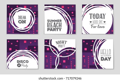 Abstract vector layout background set. For art template design, list, front page, mockup brochure theme style, banner, idea, cover, booklet, print, flyer, book, blank, card, ad, sign, sheet, a4.