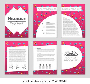 Abstract vector layout background set. For art template design, list, front page, mockup brochure theme style, banner, idea, cover, booklet, print, flyer, book, blank, card, ad, sign, sheet, a4