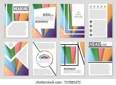 Abstract vector layout background set. For art template design, list, front page, mockup brochure theme style, banner, idea, cover, booklet, print, flyer, book, blank, card, ad, sign, sheet,, a4.