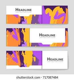 Abstract vector layout background set. For art template design, list, front page, mockup brochure theme style, banner, idea, cover, booklet, print, flyer, book, blank, card, ad, sign, sheet, a4