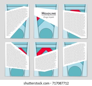 Abstract vector layout background set. For art template design, list, front page, mockup brochure theme style, banner, idea, cover, booklet, print, flyer, book, blank, card, ad, sign, sheet,, a4.