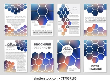 Abstract vector layout background set. For art template design, list, front page, mockup brochure theme style, banner, idea, cover, booklet, print, flyer, book, blank, card, ad, sign, sheet,, a4.
