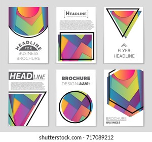 Abstract vector layout background set. For art template design, list, front page, mockup brochure theme style, banner, idea, cover, booklet, print, flyer, book, blank, card, ad, sign, sheet,, a4.