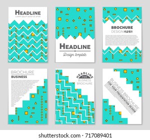 Abstract vector layout background set. For art template design, list, front page, mockup brochure theme style, banner, idea, cover, booklet, print, flyer, book, blank, card, ad, sign, sheet, a4.