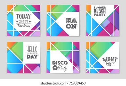 Abstract vector layout background set. For art template design, list, front page, mockup brochure theme style, banner, idea, cover, booklet, print, flyer, book, blank, card, ad, sign, sheet,, a4.