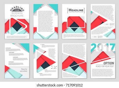 Abstract vector layout background set. For art template design, list, front page, mockup brochure theme style, banner, idea, cover, booklet, print, flyer, book, blank, card, ad, sign, sheet,, a4.