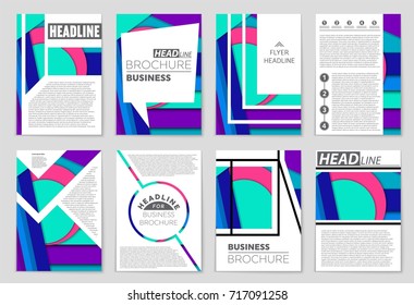 Abstract vector layout background set. For art template design, list, front page, mockup brochure theme style, banner, idea, cover, booklet, print, flyer, book, blank, card, ad, sign, sheet,, a4.