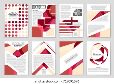 Abstract vector layout background set. For art template design, list, front page, mockup brochure theme style, banner, idea, cover, booklet, print, flyer, book, blank, card, ad, sign, sheet,, a4.