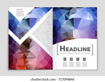 Abstract vector layout background set. For art template design, list, front page, mockup brochure theme style, banner, idea, cover, booklet, print, flyer, book, blank, card, ad, sign, sheet, a4