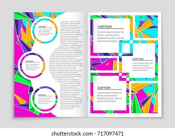 Abstract vector layout background set. For art template design, list, front page, mockup brochure theme style, banner, idea, cover, booklet, print, flyer, book, blank, card, ad, sign, sheet, a4.