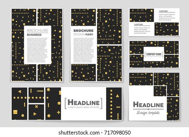 Abstract vector layout background set. For art template design, list, front page, mockup brochure theme style, banner, idea, cover, booklet, print, flyer, book, blank, card, ad, sign, sheet, a4.
