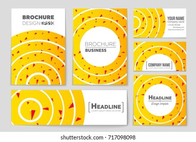 Abstract vector layout background set. For art template design, list, front page, mockup brochure theme style, banner, idea, cover, booklet, print, flyer, book, blank, card, ad, sign, sheet, a4