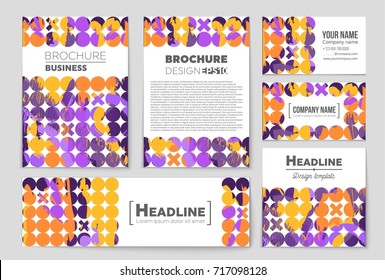 Abstract vector layout background set. For art template design, list, front page, mockup brochure theme style, banner, idea, cover, booklet, print, flyer, book, blank, card, ad, sign, sheet, a4