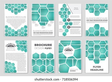 Abstract vector layout background set. For art template design, list, front page, mockup brochure theme style, banner, idea, cover, booklet, print, flyer, book, blank, card, ad, sign, sheet, a4