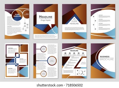 Abstract vector layout background set. For art template design, list, front page, mockup brochure theme style, banner, idea, cover, booklet, print, flyer, book, blank, card, ad, sign, sheet,, a4.