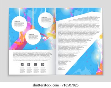 Abstract vector layout background set. For art template design, list, front page, mockup brochure theme style, banner, idea, cover, booklet, print, flyer, book, blank, card, ad, sign, sheet, a4