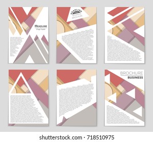 Abstract vector layout background set. For art template design, list, front page, mockup brochure theme style, banner, idea, cover, booklet, print, flyer, book, blank, card, ad, sign, sheet,, a4.