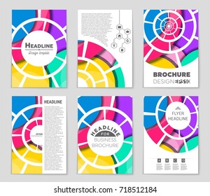 Abstract vector layout background set. For art template design, list, front page, mockup brochure theme style, banner, idea, cover, booklet, print, flyer, book, blank, card, ad, sign, sheet,, a4.
