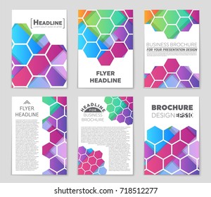 Abstract vector layout background set. For art template design, list, front page, mockup brochure theme style, banner, idea, cover, booklet, print, flyer, book, blank, card, ad, sign, sheet,, a4.