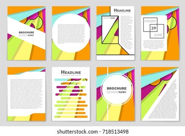 Abstract vector layout background set. For art template design, list, front page, mockup brochure theme style, banner, idea, cover, booklet, print, flyer, book, blank, card, ad, sign, sheet,, a4.