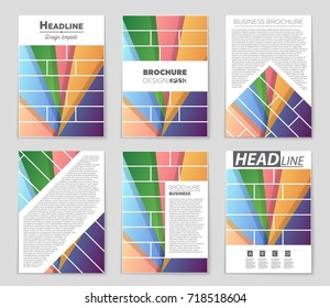 Abstract vector layout background set. For art template design, list, front page, mockup brochure theme style, banner, idea, cover, booklet, print, flyer, book, blank, card, ad, sign, sheet,, a4.