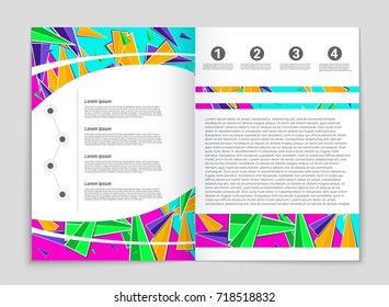 Abstract vector layout background set. For art template design, list, front page, mockup brochure theme style, banner, idea, cover, booklet, print, flyer, book, blank, card, ad, sign, sheet, a4.