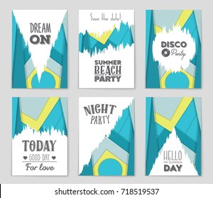 Abstract vector layout background set. For art template design, list, front page, mockup brochure theme style, banner, idea, cover, booklet, print, flyer, book, blank, card, ad, sign, sheet,, a4.