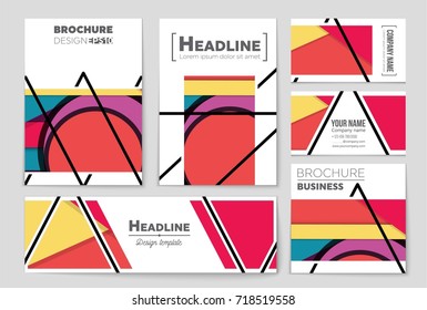 Abstract vector layout background set. For art template design, list, front page, mockup brochure theme style, banner, idea, cover, booklet, print, flyer, book, blank, card, ad, sign, sheet,, a4.