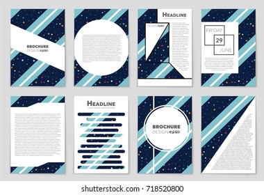Abstract vector layout background set. For art template design, list, front page, mockup brochure theme style, banner, idea, cover, booklet, print, flyer, book, blank, card, ad, sign, sheet, a4