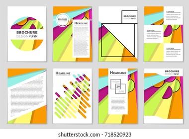 Abstract vector layout background set. For art template design, list, front page, mockup brochure theme style, banner, idea, cover, booklet, print, flyer, book, blank, card, ad, sign, sheet,, a4.