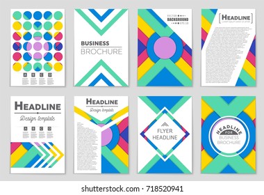 Abstract vector layout background set. For art template design, list, front page, mockup brochure theme style, banner, idea, cover, booklet, print, flyer, book, blank, card, ad, sign, sheet,, a4.