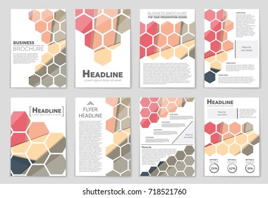 Abstract vector layout background set. For art template design, list, front page, mockup brochure theme style, banner, idea, cover, booklet, print, flyer, book, blank, card, ad, sign, sheet,, a4.
