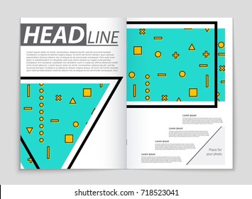 Abstract vector layout background set. For art template design, list, front page, mockup brochure theme style, banner, idea, cover, booklet, print, flyer, book, blank, card, ad, sign, sheet, a4.