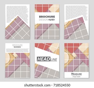 Abstract vector layout background set. For art template design, list, front page, mockup brochure theme style, banner, idea, cover, booklet, print, flyer, book, blank, card, ad, sign, sheet,, a4.