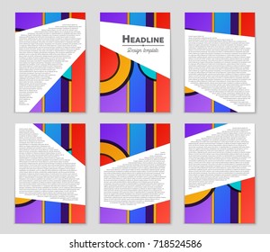 Abstract vector layout background set. For art template design, list, front page, mockup brochure theme style, banner, idea, cover, booklet, print, flyer, book, blank, card, ad, sign, sheet,, a4.