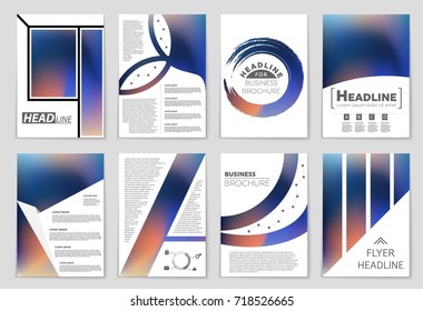 Abstract vector layout background set. For art template design, list, front page, mockup brochure theme style, banner, idea, cover, booklet, print, flyer, book, blank, card, ad, sign, sheet,, a4.