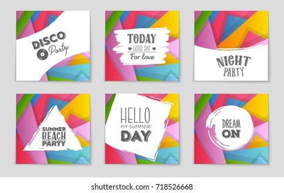 Abstract vector layout background set. For art template design, list, front page, mockup brochure theme style, banner, idea, cover, booklet, print, flyer, book, blank, card, ad, sign, sheet,, a4.