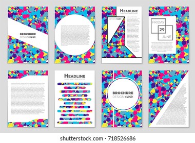 Abstract vector layout background set. For art template design, list, front page, mockup brochure theme style, banner, idea, cover, booklet, print, flyer, book, blank, card, ad, sign, sheet, a4.