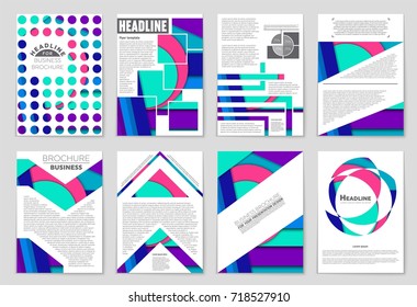 Abstract vector layout background set. For art template design, list, front page, mockup brochure theme style, banner, idea, cover, booklet, print, flyer, book, blank, card, ad, sign, sheet,, a4.