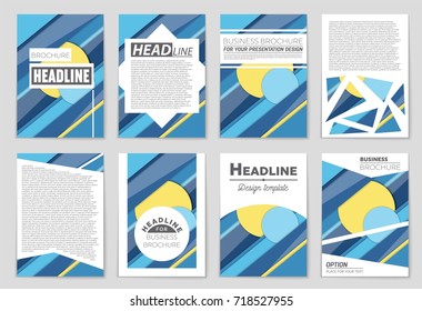 Abstract vector layout background set. For art template design, list, front page, mockup brochure theme style, banner, idea, cover, booklet, print, flyer, book, blank, card, ad, sign, sheet,, a4.