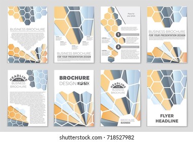 Abstract vector layout background set. For art template design, list, front page, mockup brochure theme style, banner, idea, cover, booklet, print, flyer, book, blank, card, ad, sign, sheet,, a4.