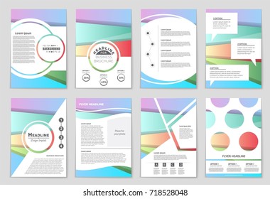 Abstract vector layout background set. For art template design, list, front page, mockup brochure theme style, banner, idea, cover, booklet, print, flyer, book, blank, card, ad, sign, sheet,, a4.