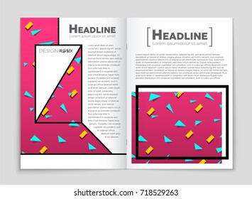 Abstract vector layout background set. For art template design, list, front page, mockup brochure theme style, banner, idea, cover, booklet, print, flyer, book, blank, card, ad, sign, sheet, a4