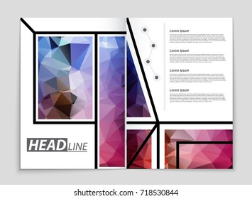 Abstract vector layout background set. For art template design, list, front page, mockup brochure theme style, banner, idea, cover, booklet, print, flyer, book, blank, card, ad, sign, sheet, a4