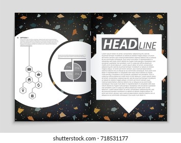 Abstract vector layout background set. For art template design, list, front page, mockup brochure theme style, banner, idea, cover, booklet, print, flyer, book, blank, card, ad, sign, sheet, a4