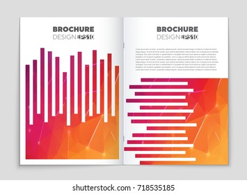 Abstract vector layout background set. For art template design, list, front page, mockup brochure theme style, banner, idea, cover, booklet, print, flyer, book, blank, card, ad, sign, sheet, a4
