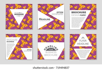 Abstract vector layout background set. For art template design, list, front page, mockup brochure theme style, banner, idea, cover, booklet, print, flyer, book, blank, card, ad, sign, sheet, a4.