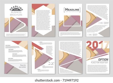 Abstract vector layout background set. For art template design, list, front page, mockup brochure theme style, banner, idea, cover, booklet, print, flyer, book, blank, card, ad, sign, sheet,, a4.